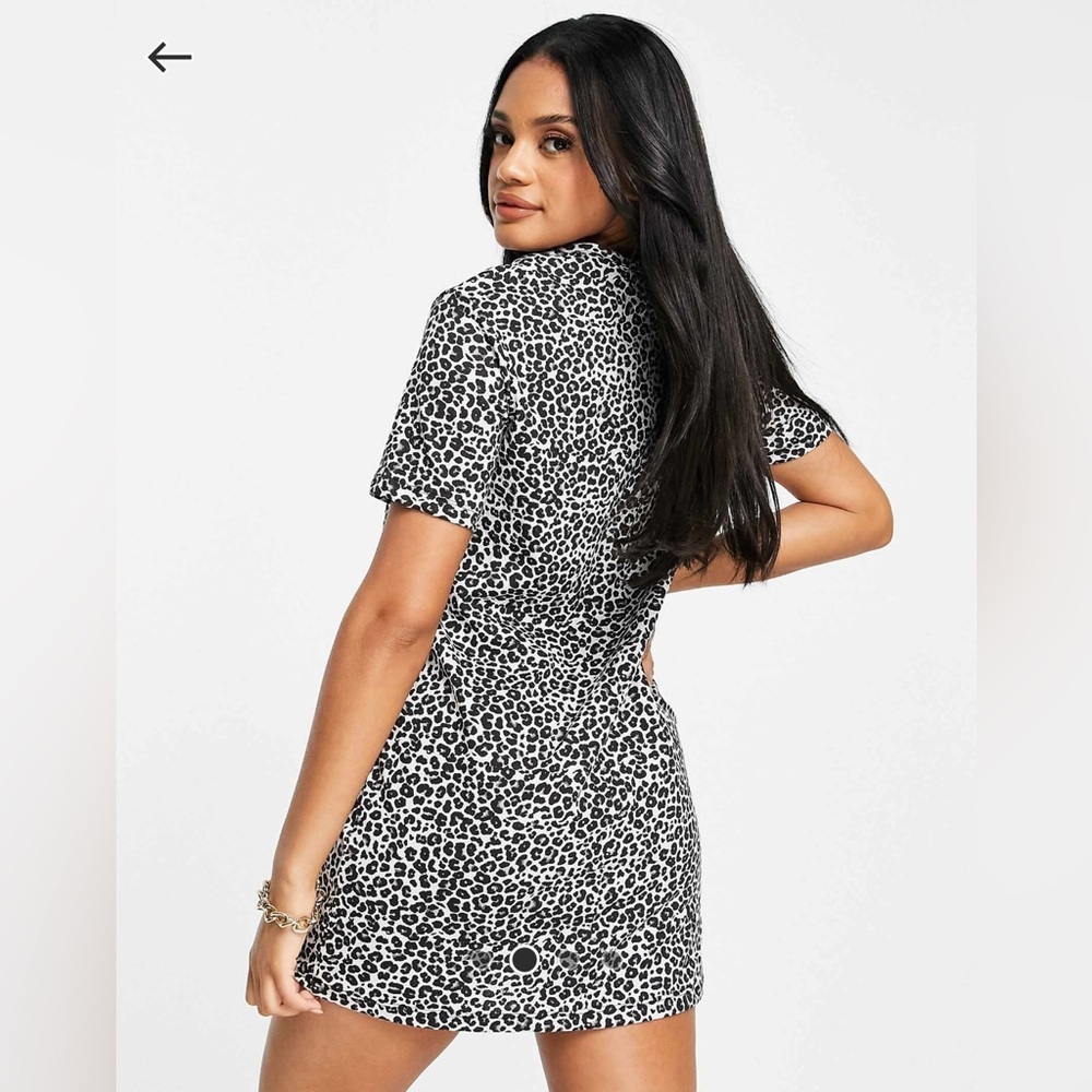 Brave Soul Black and White Animal Print Dress